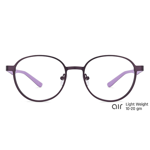 Lenskart Air Online Purple Full Rim Round left side