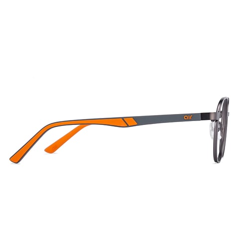 Lenskart Air Online Mid Gunmetal Full Rim Round left side