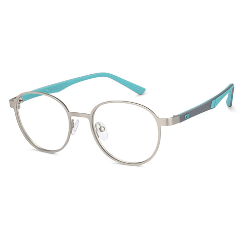 Lenskart Air Online Matte Silver Full Rim Round right side