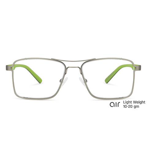 Lenskart Air Online Gunmetal Full Rim Rectangle left side