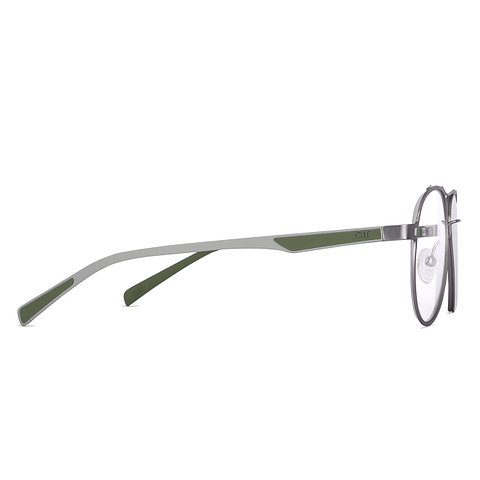 Lenskart Air Online Silver Full Rim Aviator left side
