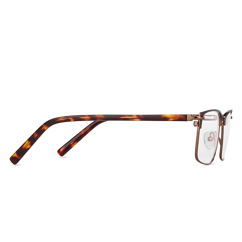 Vincent Chase Online Matte Brown Full Rim Rectangle left side