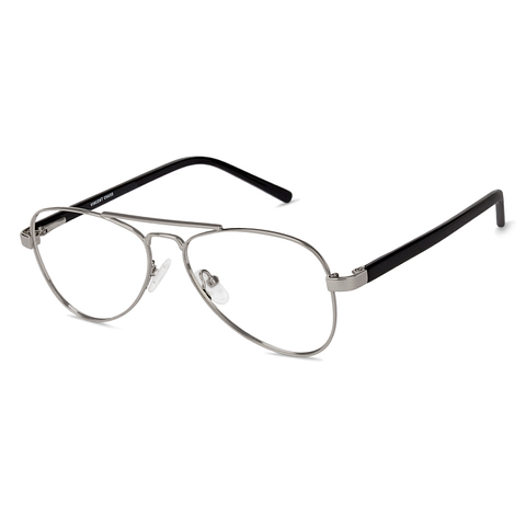 Vincent Chase Online Silver Full Rim Aviator left side