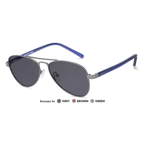 Vincent Chase Online Mid Gunmetal Full Rim Aviator right side