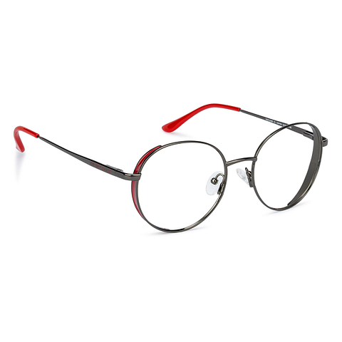 Vincent Chase Online Mid Gunmetal Full Rim Round left side