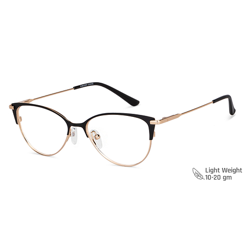 Vincent Chase Online Black Gold Full Rim Cat Eye right side