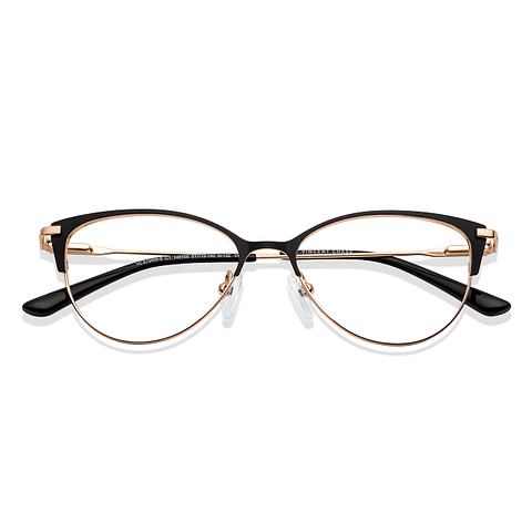 Vincent Chase Online Black Gold Full Rim Cat Eye left side