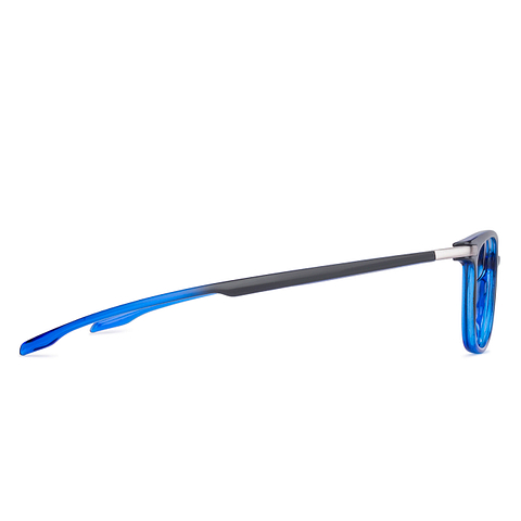 Lenskart Air Online Blue Transparent Full Rim Cat Eye right side
