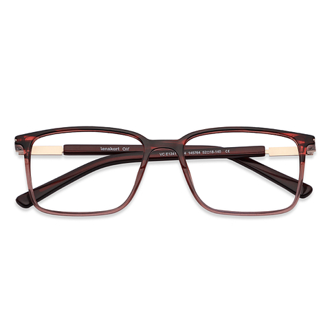 Lenskart Air Online Brown Full Rim Rectangle left side