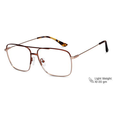 Vincent Chase Online Brown Gold Full Rim Square right side