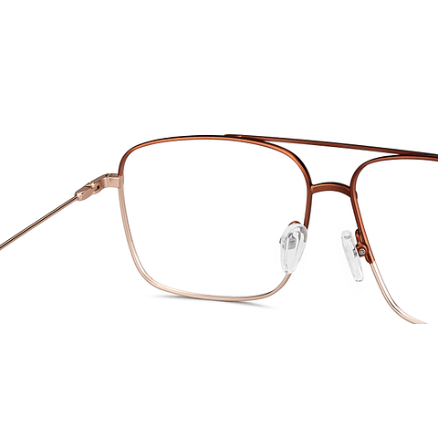 Vincent Chase Online Brown Gold Full Rim Square right side