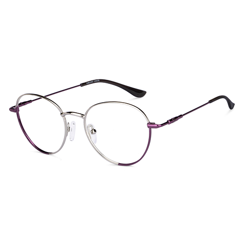 Vincent Chase Online Silver Purple Full Rim Round right side