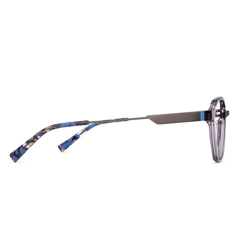 Vincent Chase Online Gray Transparent Full Rim Geometric left side