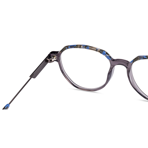 Vincent Chase Online Gray Transparent Full Rim Geometric right side