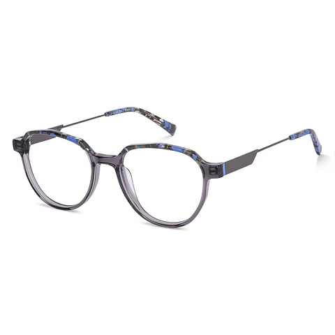 Vincent Chase Online Gray Transparent Full Rim Geometric left side