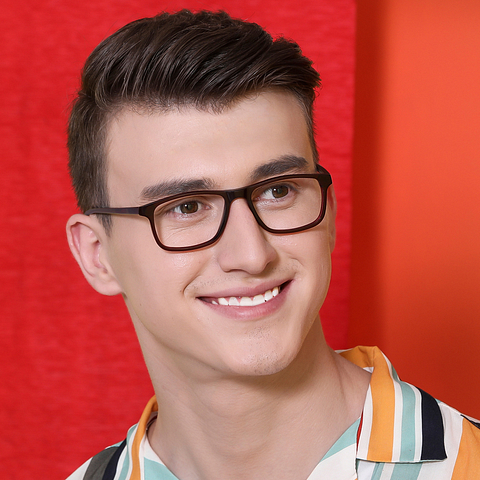 Vincent Chase Online Light Brown Full Rim Rectangle right side