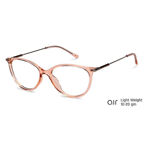 Lenskart Air Online Pink Transparent Full Rim Cat Eye right side