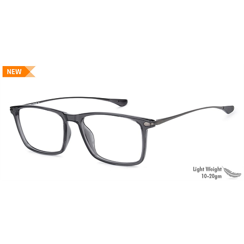 Lenskart Air Online Gray Transparent Full Rim Square right side