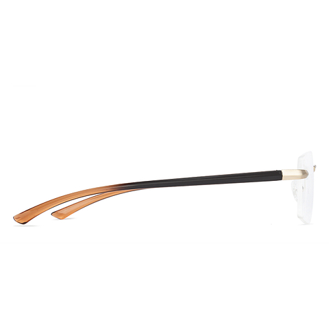 Lenskart Air Online Gold Rimless Rectangle right side