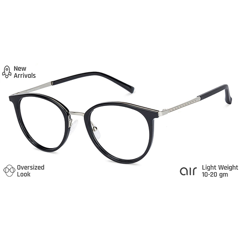 Lenskart Air Online Black Full Rim Round right side