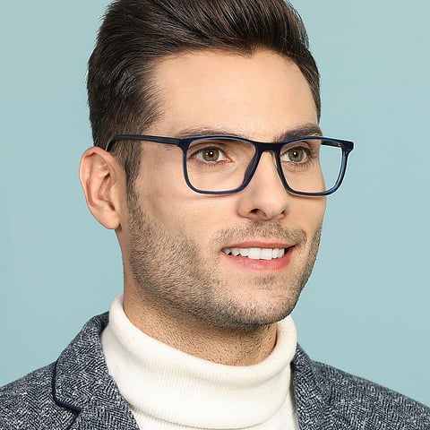 Vincent Chase Online Blue Transparent Full Rim Square left side