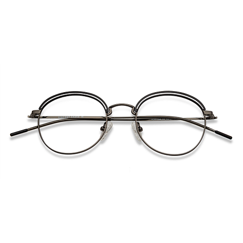 Vincent Chase Online Dark Gunmetal Full Rim Round right side