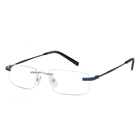 Vincent Chase Online Silver Rimless Rectangle right side