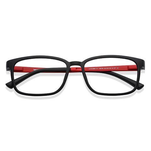 Lenskart Air Online Black Full Rim Rectangle left side