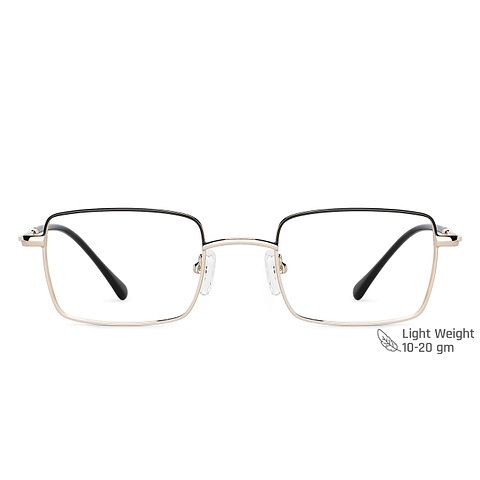 Vincent Chase Online Golden Black Full Rim Rectangle left side