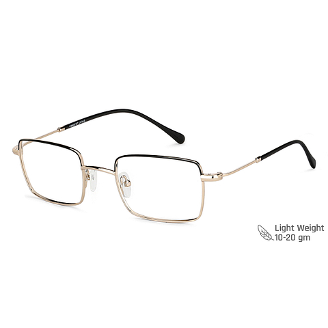 Vincent Chase Online Golden Black Full Rim Rectangle left side