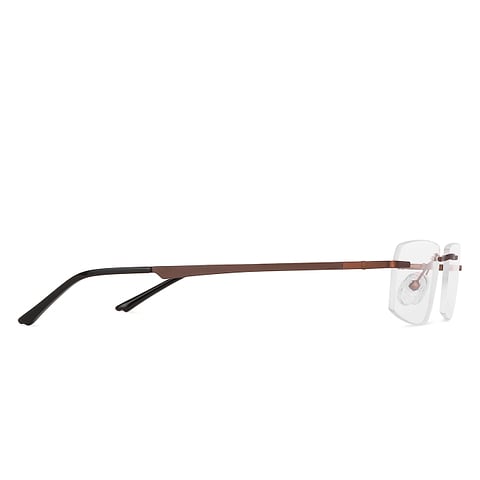 Vincent Chase Online Light Brown Rimless Rectangle left side