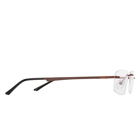 Vincent Chase Online Matte Brown Rimless Rectangle left side