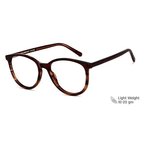 Vincent Chase Online Light Brown Full Rim Cat Eye right side