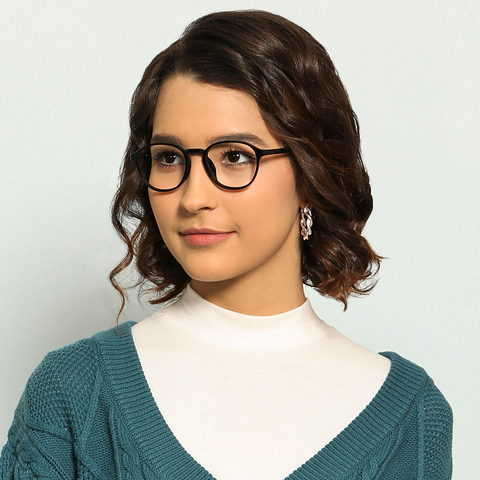 Lenskart Air Online Black Full Rim Round right side