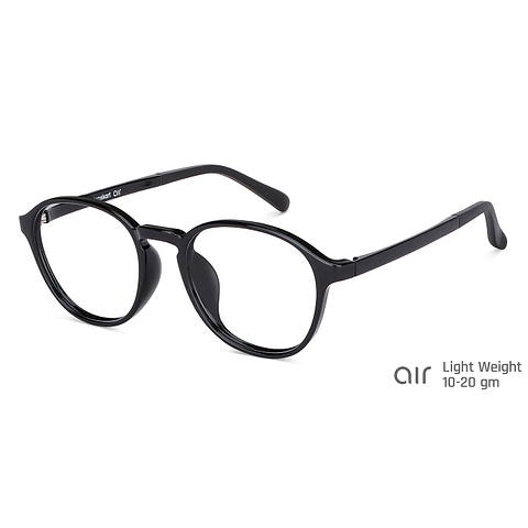 Lenskart Air Online Black Full Rim Round right side
