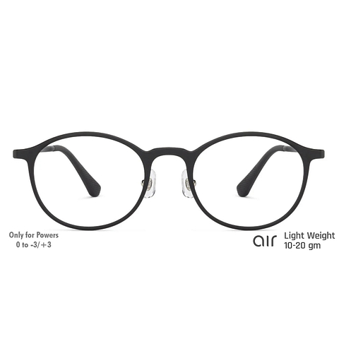 Lenskart Air Online Black Full Rim Round left side