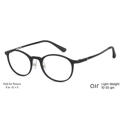 Lenskart Air Online Black Full Rim Round right side