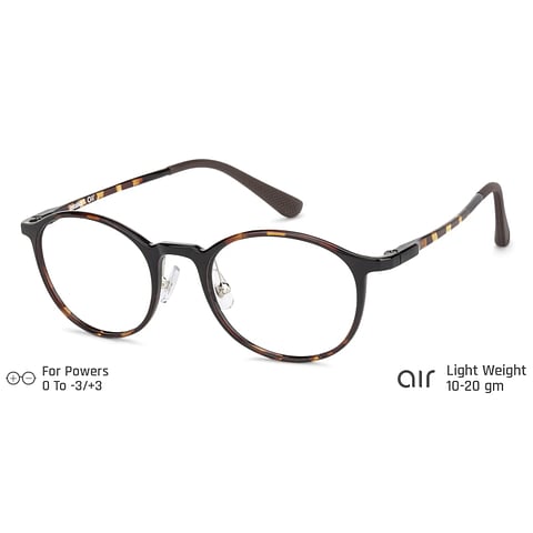 Lenskart Air Online Light Brown Full Rim Round right side