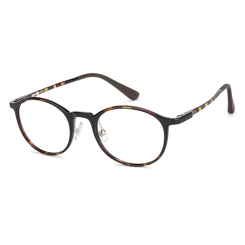Lenskart Air Online Light Brown Full Rim Round left side