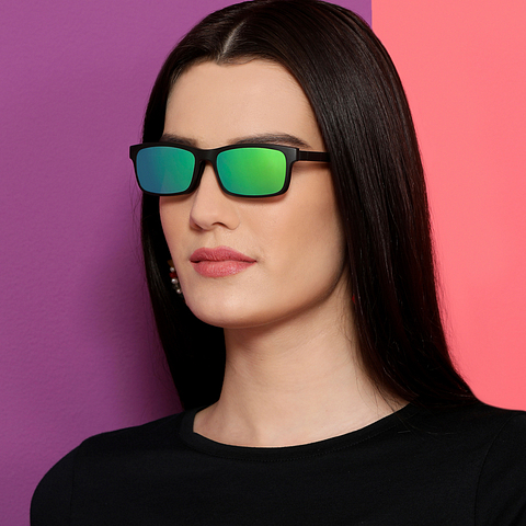 Lenskart Air Online Black Full Rim Rectangle left side