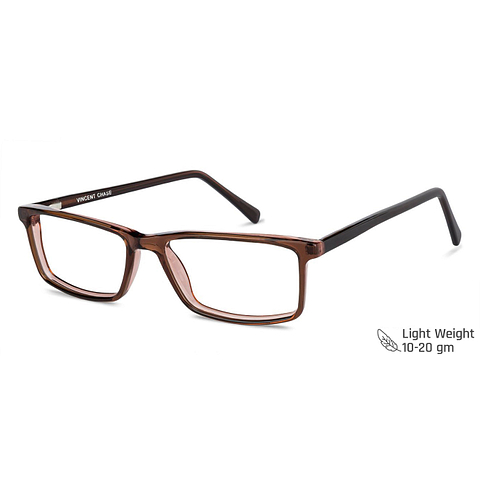 Vincent Chase Online Brown Transparent Full Rim Rectangle right side