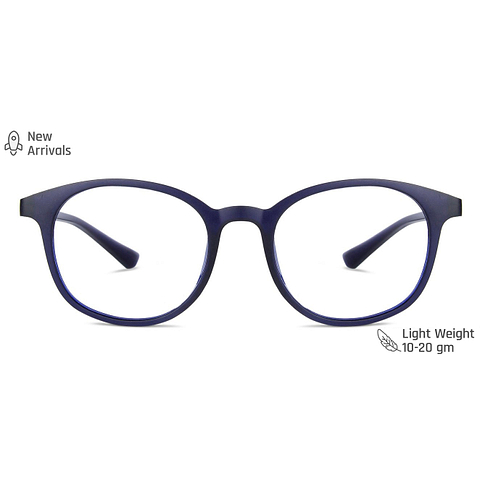 Vincent Chase Online Sky Blue Full Rim Round left side