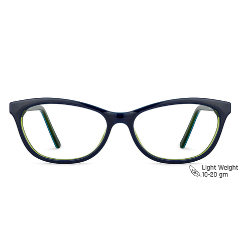 Vincent Chase Online Sky Blue Full Rim Cat Eye left side