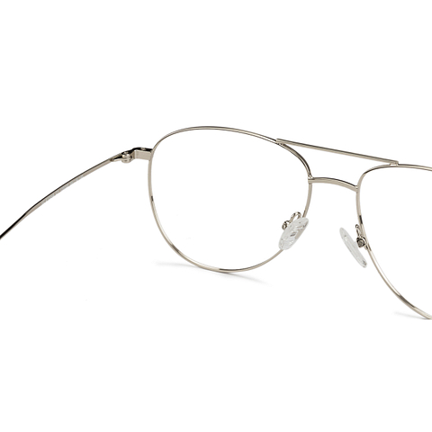 Vincent Chase Online Silver Full Rim Aviator left side