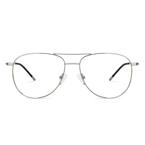 Vincent Chase Online Silver Full Rim Aviator left side