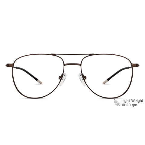 Vincent Chase Online Light Brown Full Rim Aviator left side