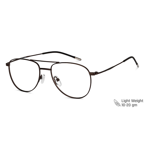 Vincent Chase Online Light Brown Full Rim Aviator right side