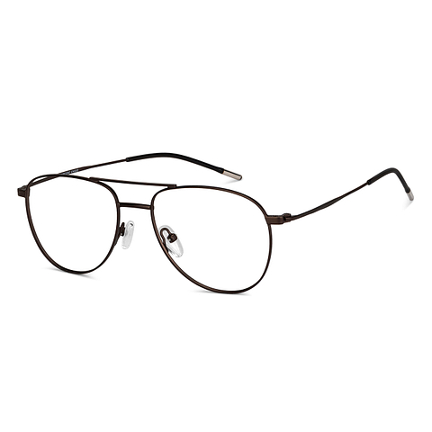 Vincent Chase Online Light Brown Full Rim Aviator right side