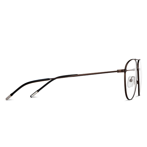 Vincent Chase Online Light Brown Full Rim Aviator left side