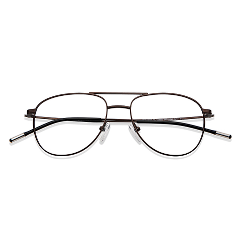 Vincent Chase Online Light Brown Full Rim Aviator left side